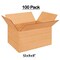 100 Pack Heavy Duty Multi Depth Cardboard Boxes Strong Mailing and Packing Cartons 12 x 9 x 6 Inch